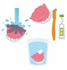 宇治市　歯医者　denture brushing　なかむら歯科医院