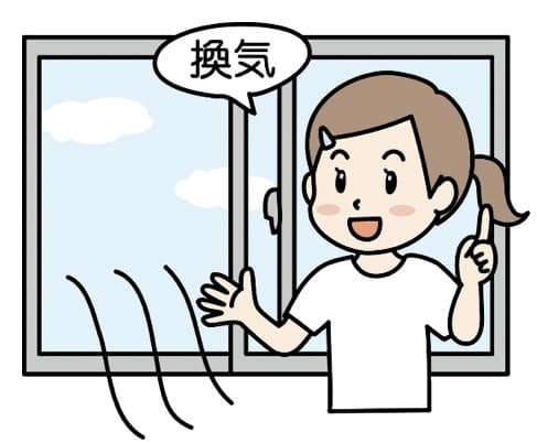 換気について